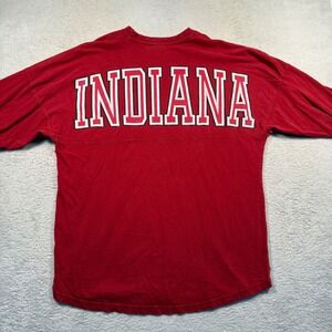 Y2K Indiana Hoosiers Pressbox Long Sleeve Thumb Hole Oversized Baggy Tee Shirt M